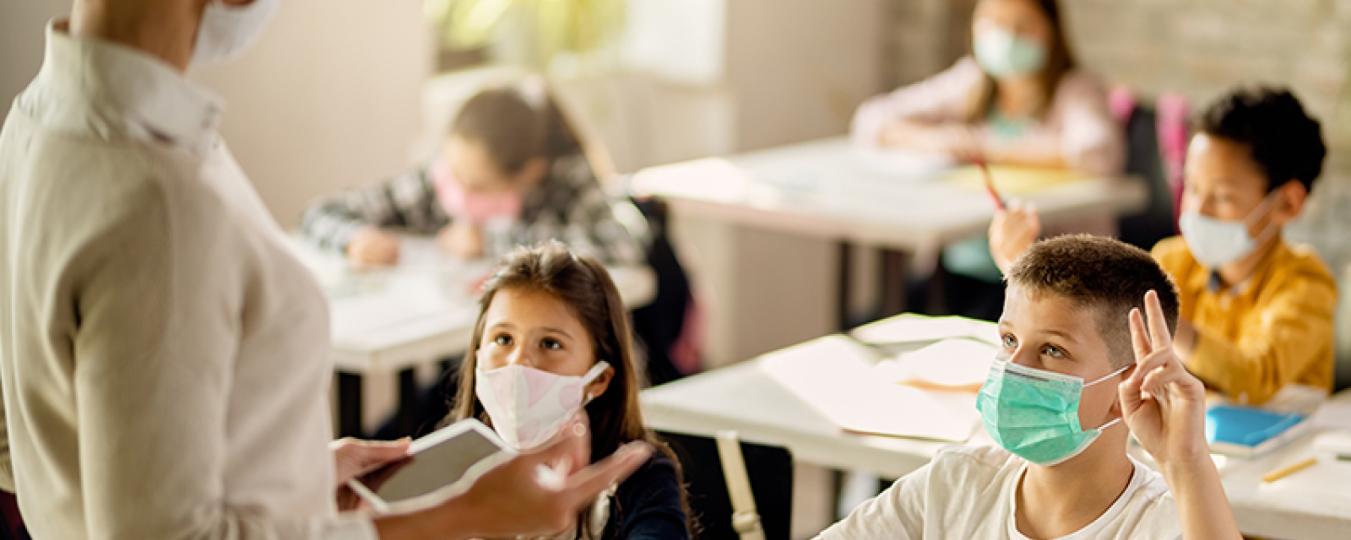 Children in a classroom